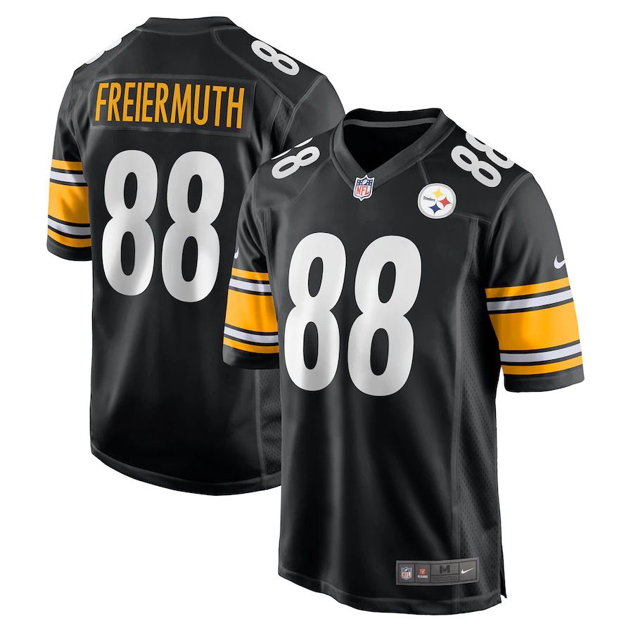 Men Pittsburgh Steelers #88 Pat Freiermuth Nike Black Game NFL Jersey->pittsburgh steelers->NFL Jersey